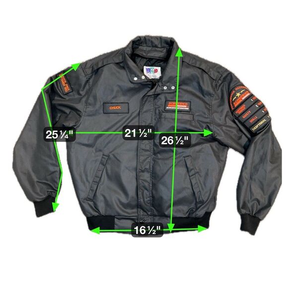 90s Jacket Snap Mens L Patch Logo Schneider National With Linner CHUCK - Picture 2 of 10